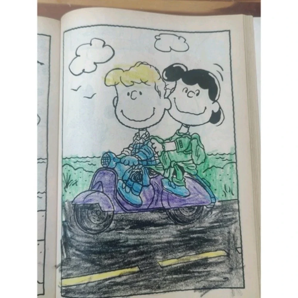 SNOOPY & FRIENDS COLORING BOOK GIANT‎ GOLDEN BOOK 3143 SCHULZ 1987 PEANUTS.